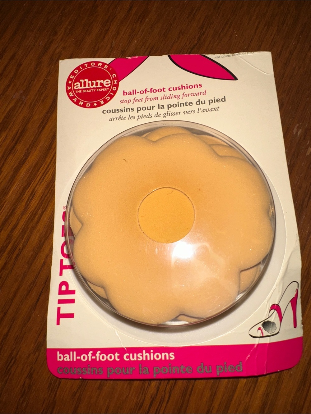 New in packaging Foot Petals Tip Toes Ball of Foot Cushions in Tan